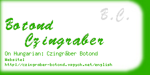 botond czingraber business card